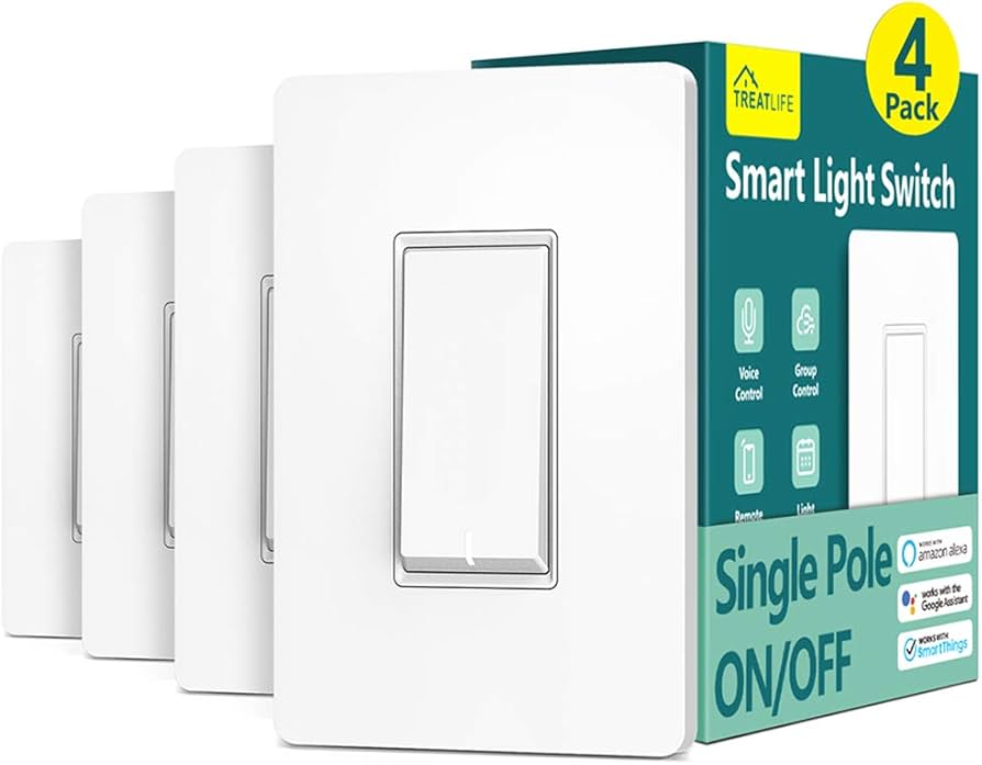 TREATLIFE smart Wi-Fi light switch compatible with Alexa and Google Home