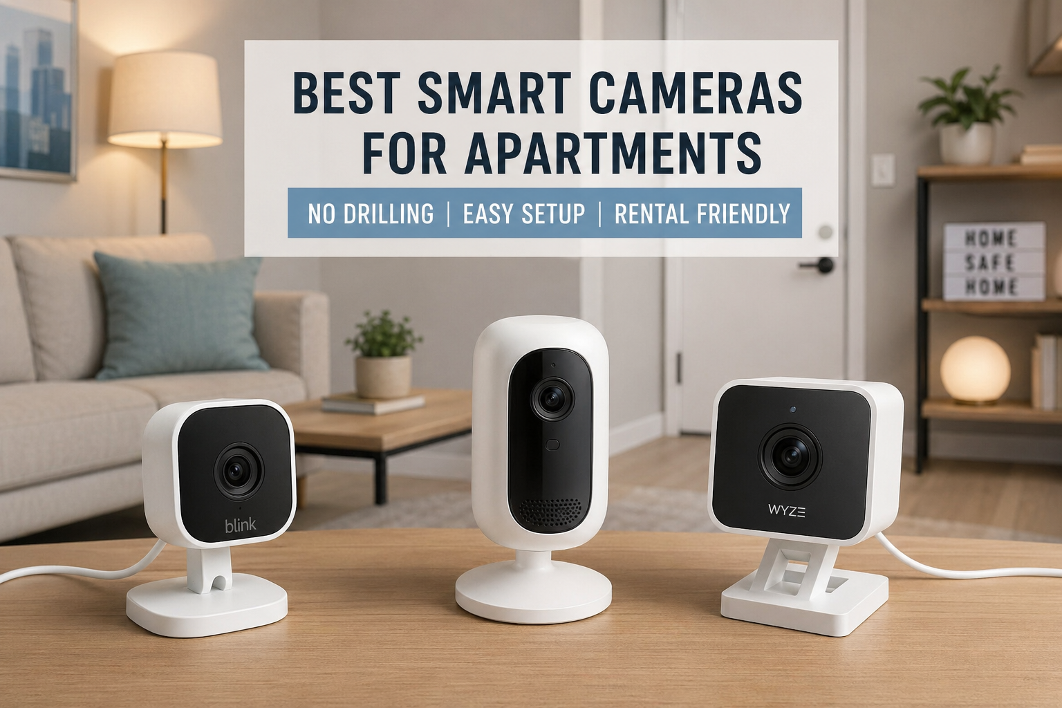 Best Smart Cameras for Apartments (No Drilling) – Top Picks Setup