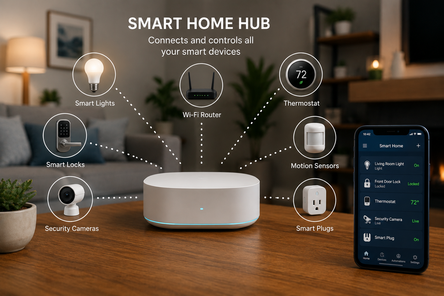 what is a smart home hub smart home hub connecting lights cameras locks and sensors